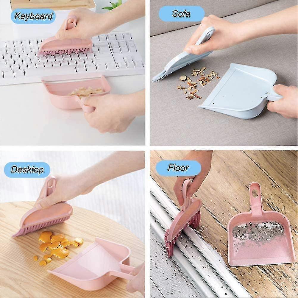 Mini Dustpan And Brush Set,cleaning Tool With Hand Broom Brush,plastic