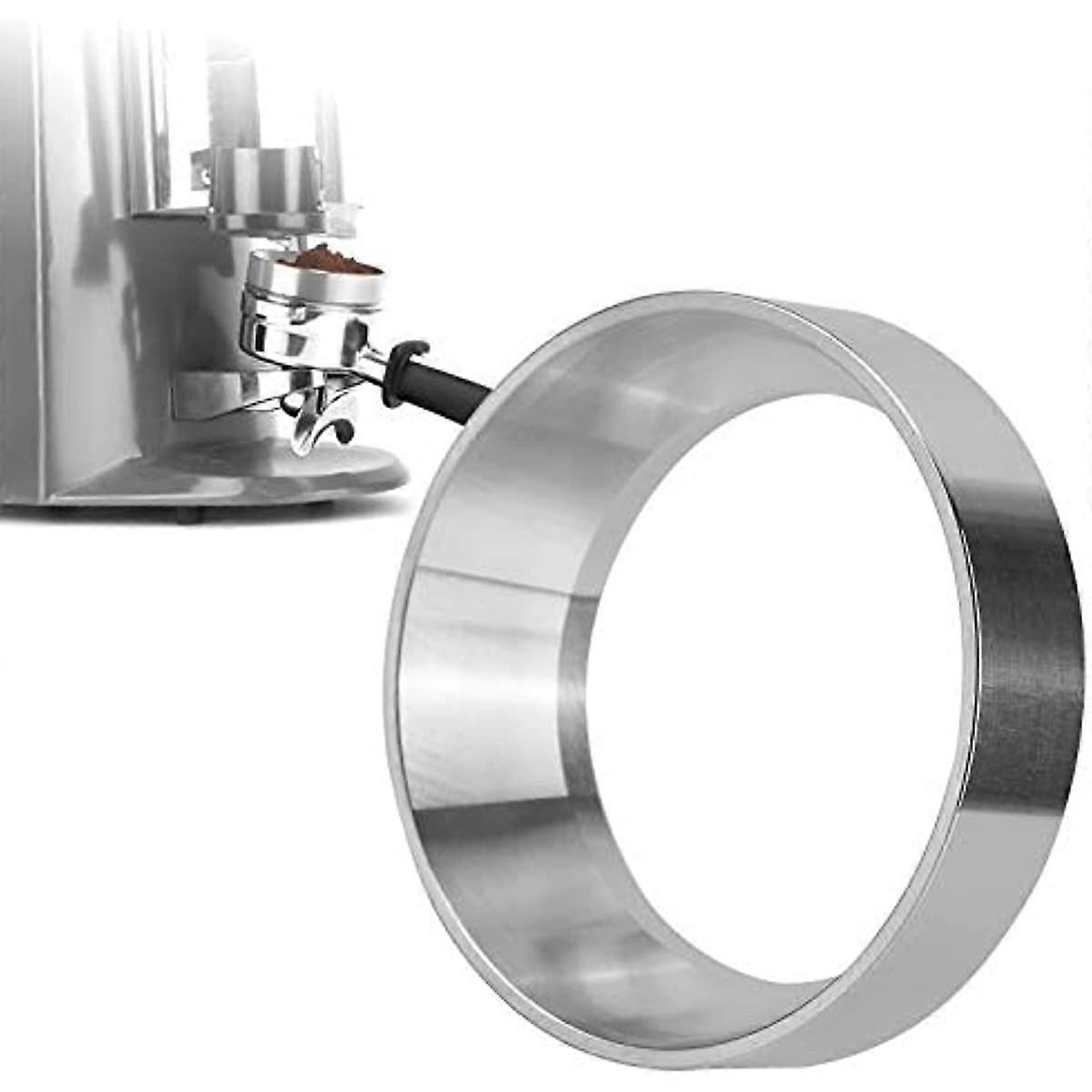 Espresso Dosing Funnel 51/53/58 Mm Dosing Funnel Aluminum Coffee Dosing Ring with Magnetic Replacement for Coffee Machine
