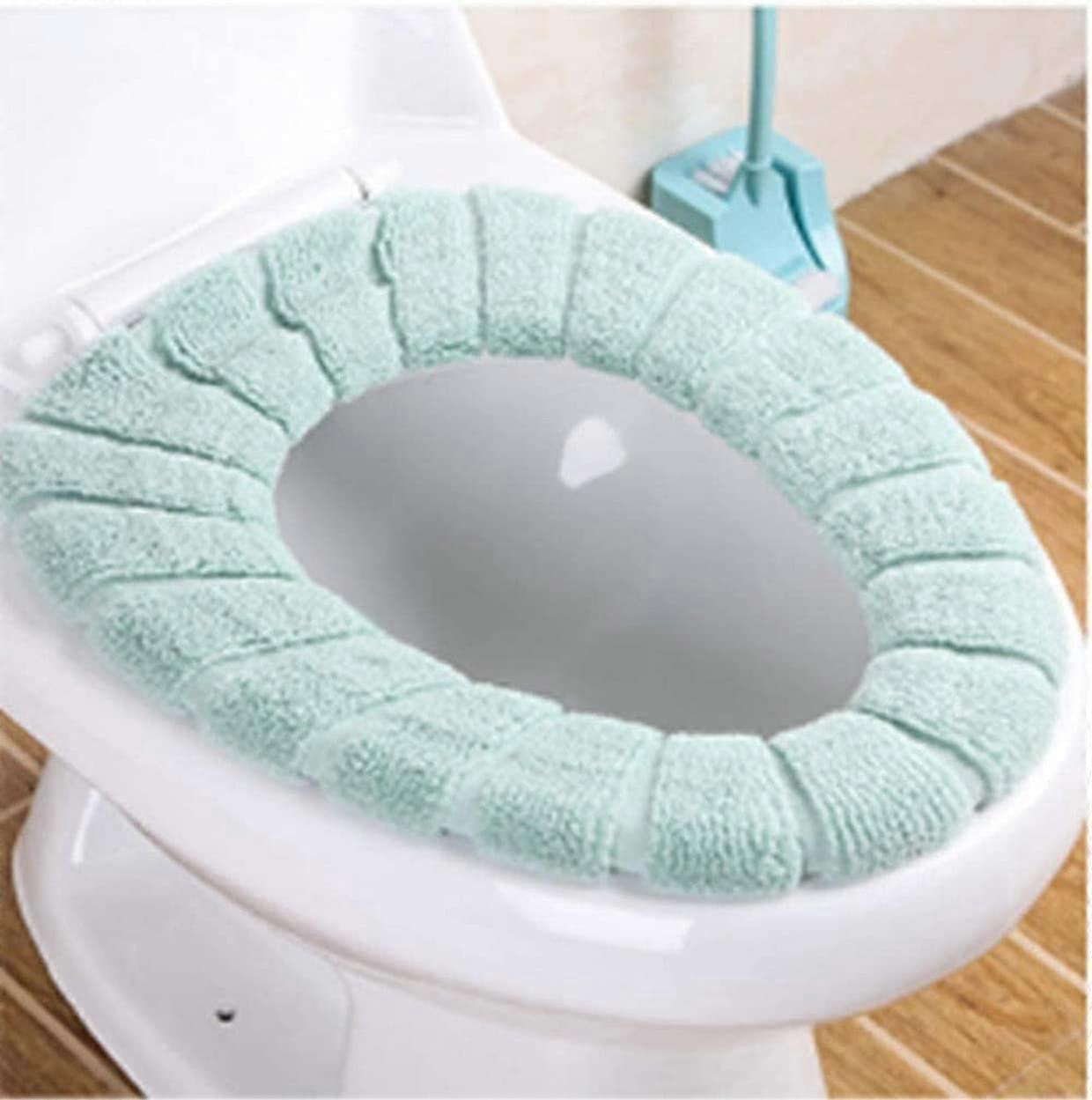 AOOPOO WC-Sitzbezug Pads Wärmer Badezimmer WC-Sitzkissen dehnbar waschbar (rosa)