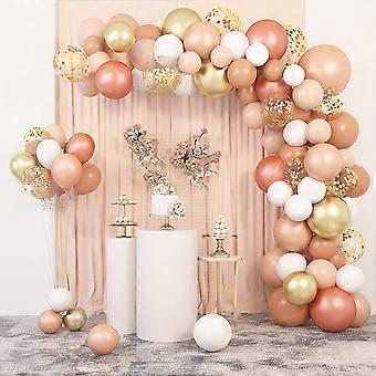 Arche De Ballons Roses Et Rose Gold