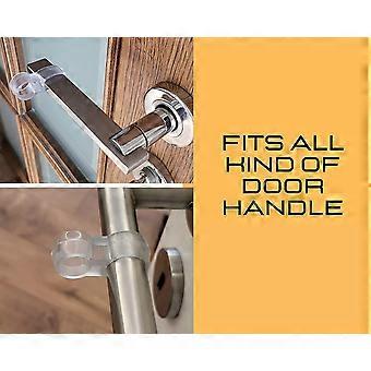 JULBEAR 12-Pack Clear Silicone Door Knob Wall Protectors – 2-Inch Round Bumpers With Strong Adhesive For Quiet, Shock-Absorbent Protection