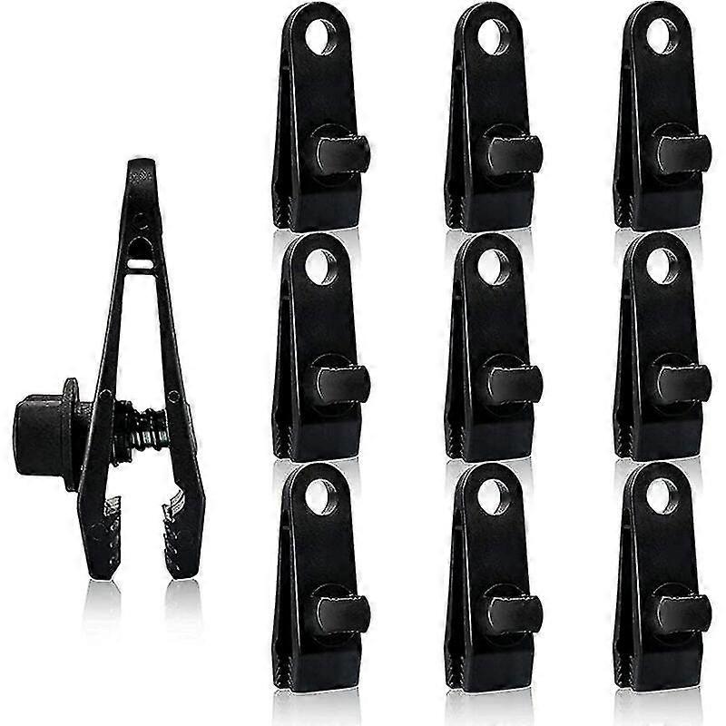10 Pack Multi-function Camping Tarp Fixing Clamps Zekai