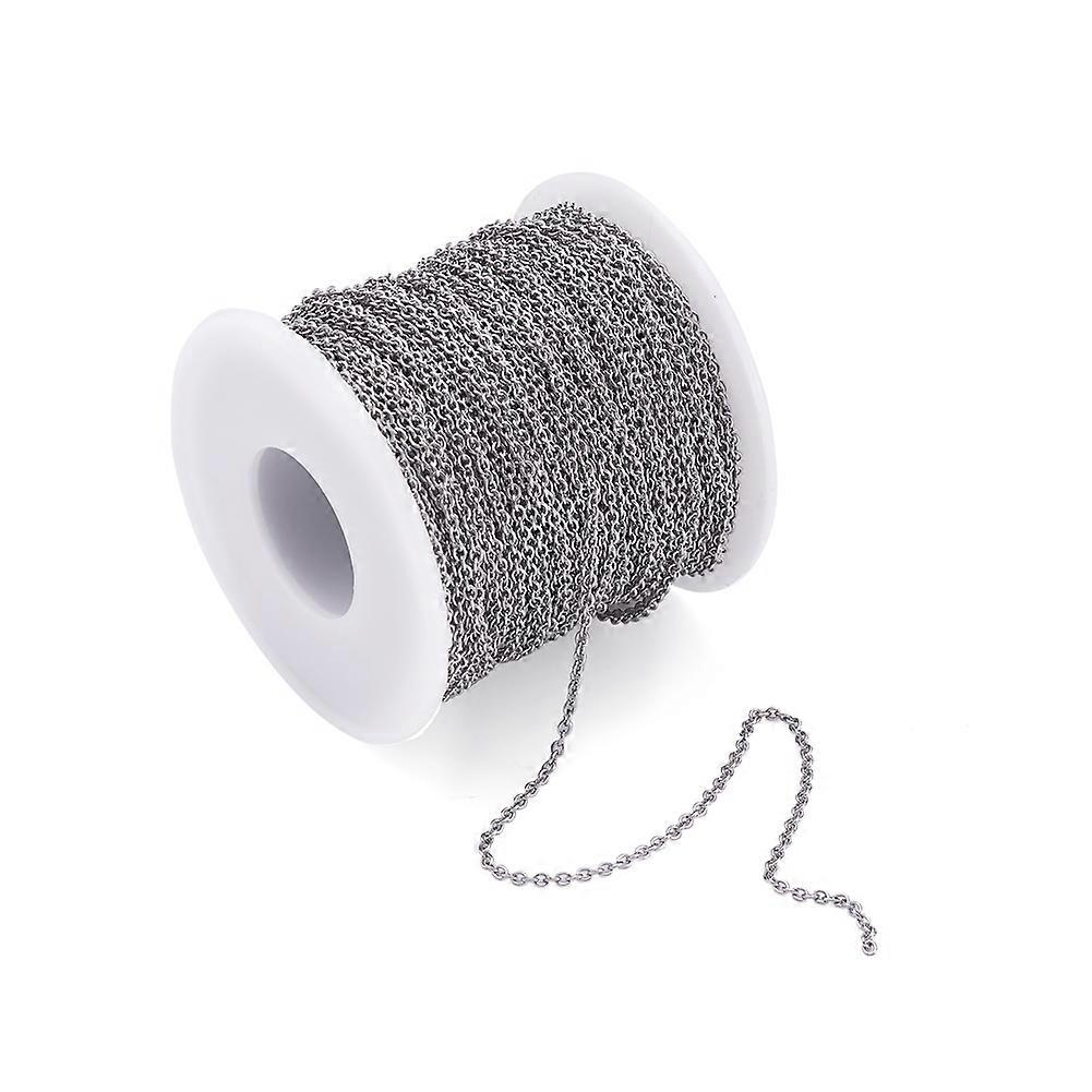 50mRoll 0405060810mm 316 سلاسل كابلات الفولاذ المقاوم للصدأ مع بكرة لون الفولاذ المقاوم للصدأ غير الملحومة للمجوهرات DIY