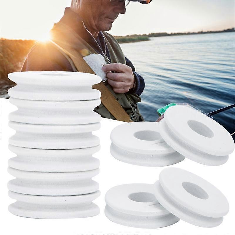 100pcs Foam Fishing Winding Spools Board Fishing Line Spools Circular Winding Plates