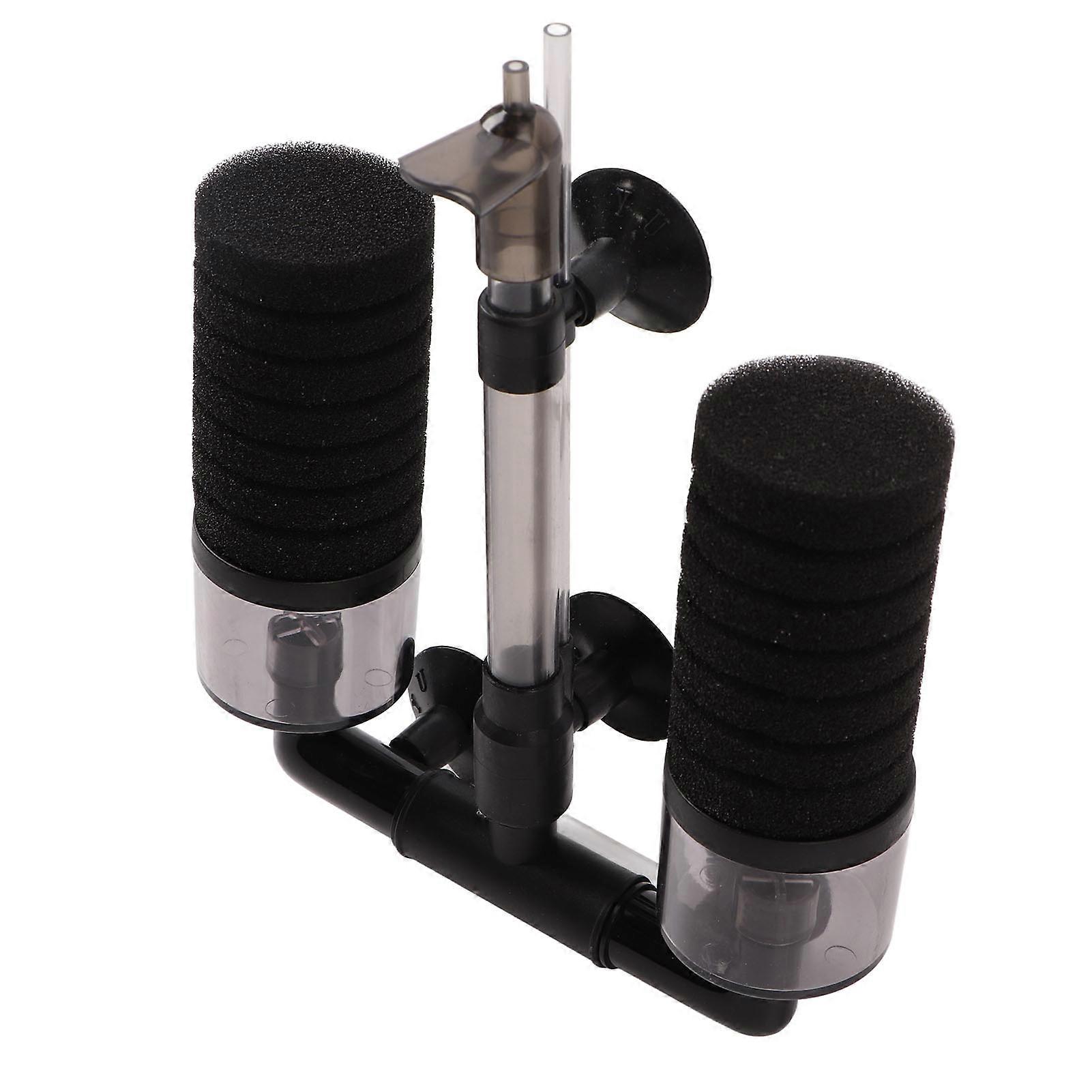 AquariuM Sponge Filter for Small Tank with Noiseless Biochemical Filtration Capacity mini Water Filter YU-228A