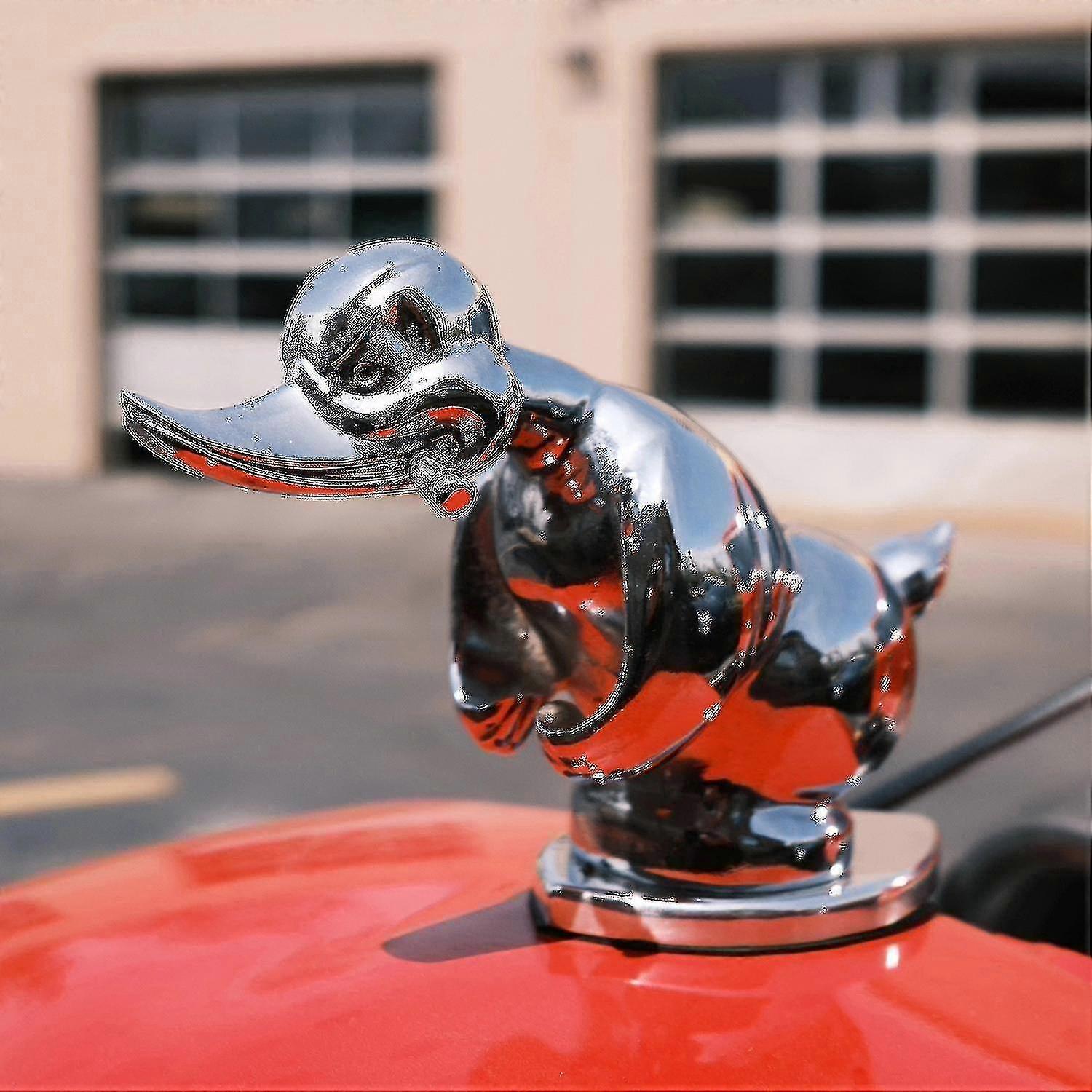 thumbnail image 2 of 3D Chromed Angry Duck Hood Ornament - Car Emblem For Trucks, Wall Decor For Bar & Room 2 of 11