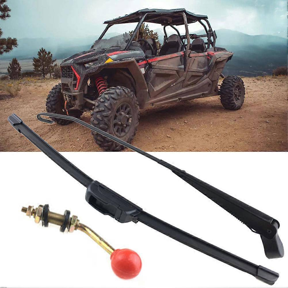 UTV Windshield Windscreen Wiper Parts For Polaris RZR 800 900 1000 XP For Can Am Manual Hand Operated Windshield Wiper