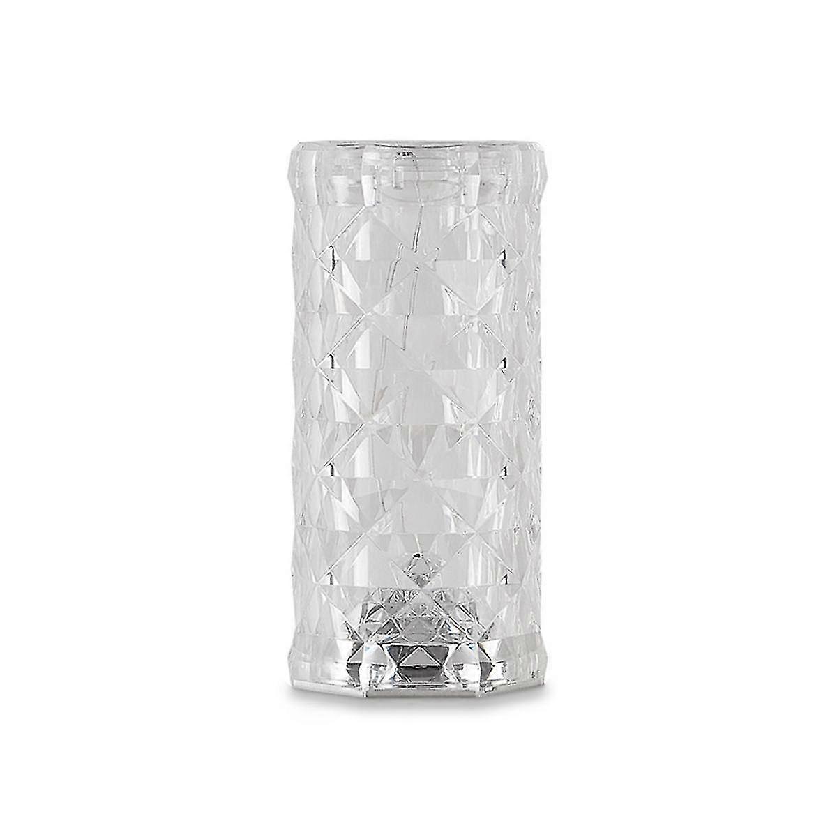 7 Colors Led Crystal Table Lamp Light Projection Lamp Led Atmosphere Bedroom Bedside Usb Touch Nigh