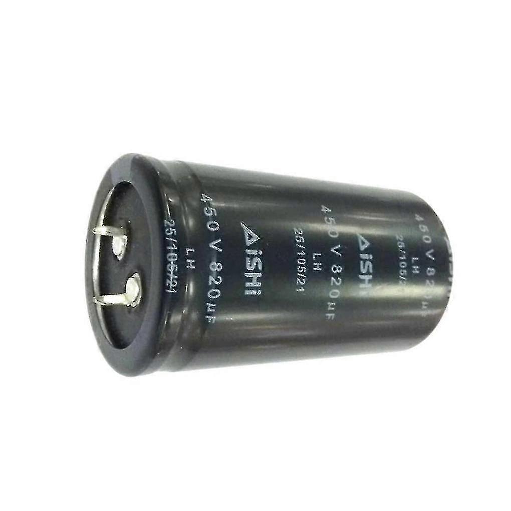 450v 820uf شعاعي الألومنيوم كهربائيا مكثف تدفق مكثف أسود