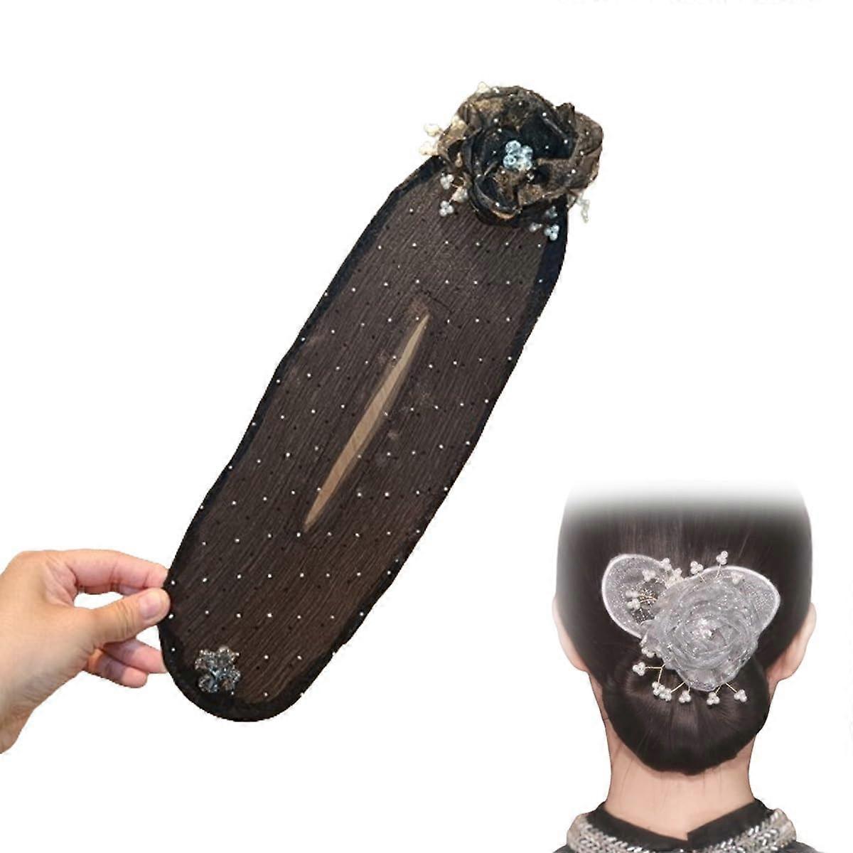 Χέρι κεντημένα λουλούδια Deft Bun, Deft Bun Hair Twister, Fashion Flower Butterfly Hair Bun Maker, Lazy Hair Curler Bun Clips