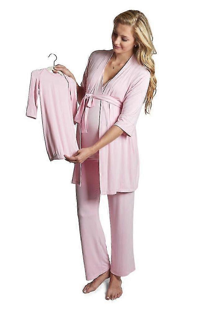 Analise 5-piece Mom And Baby Maternity And Nursing Pj Set