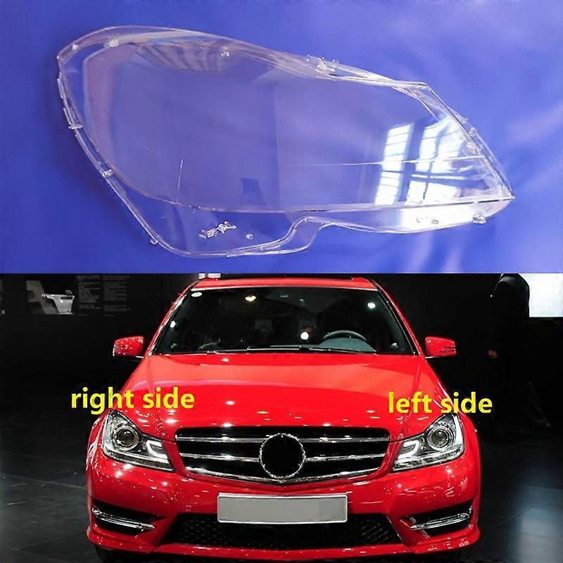 For Benz C Class W204 C180 C200 C260 C300 2011 2012 2013 Front Headlight Cover HeadLight Lightshade Auto Lens Glass Light Shell