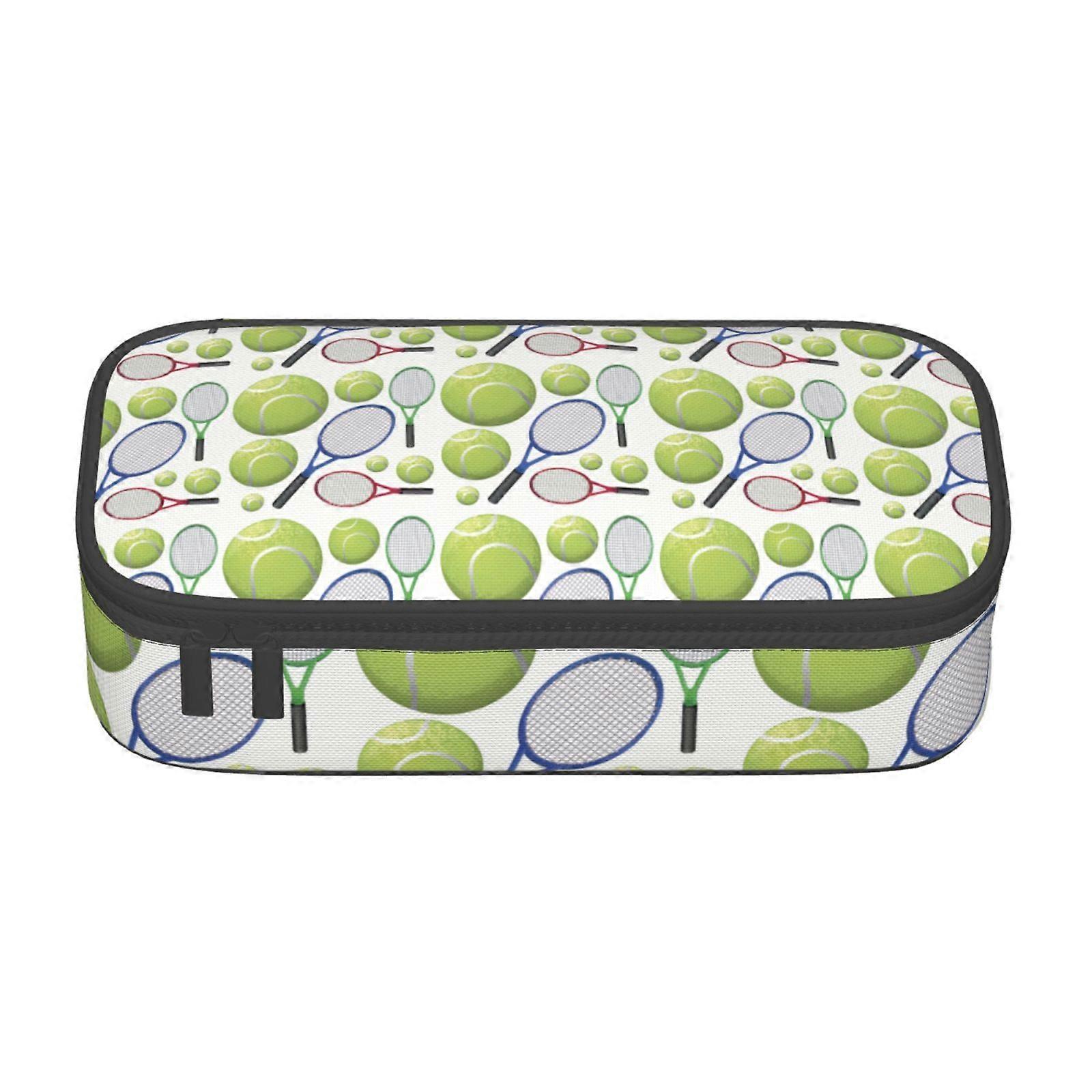 مضارب التنس والكرات مقلمة حالة سعة كبيرة قلم رصاص الحقيبة حقيبة ماكياج اللوازم المكتبية القرطاسية قلم رصاص مربع مع سحاب