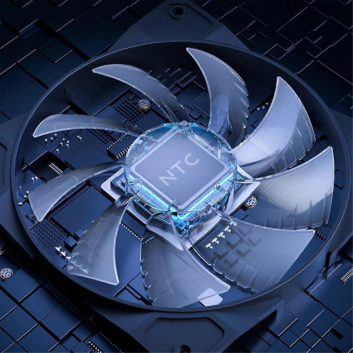 Console Cooling Fan for Slim Temperature Control Cooling Fan Optical Drive Digital Edition Universal RGB Light Fan