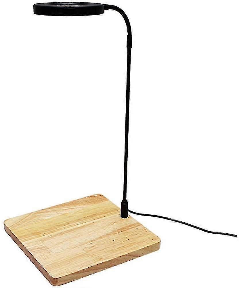 10w Full Spectrum Led Aquarium Light With Wooden Panel, Full Spectrum Led Light