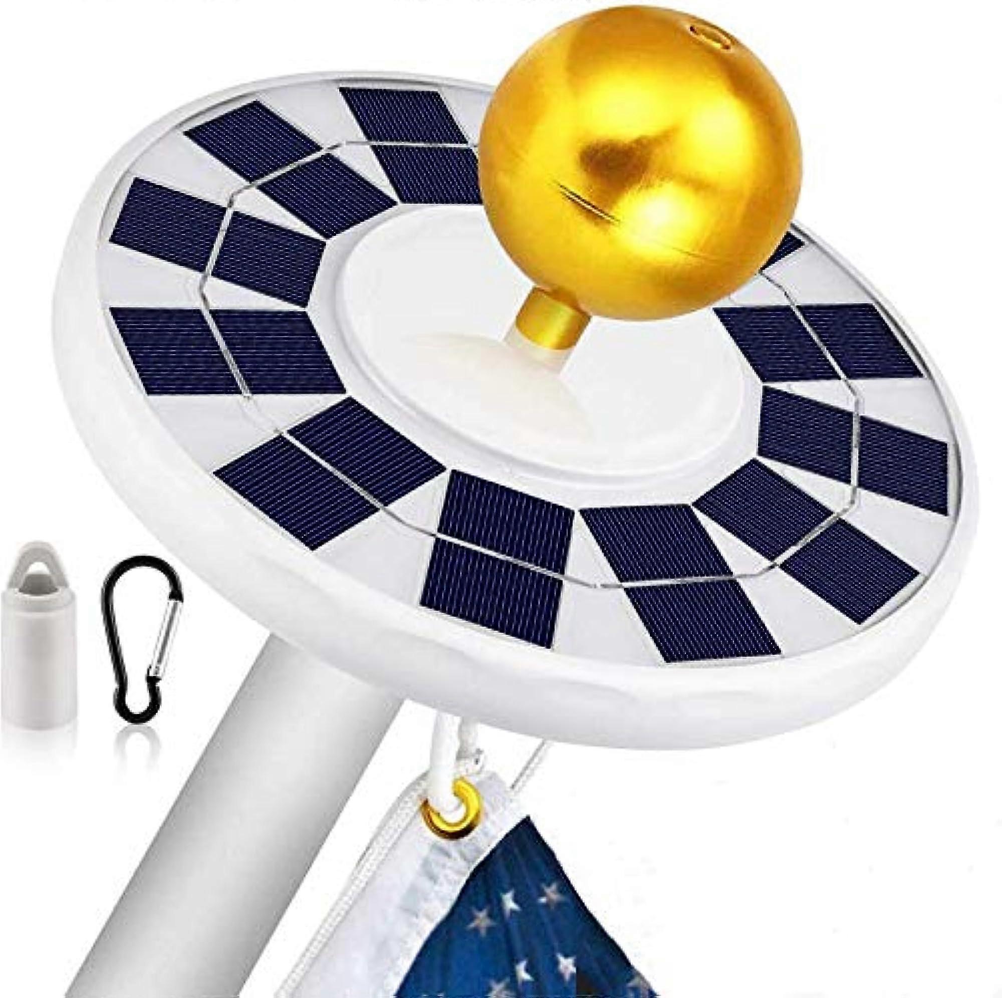 LED solar flagpole light super bright waterproof flagpole downlight