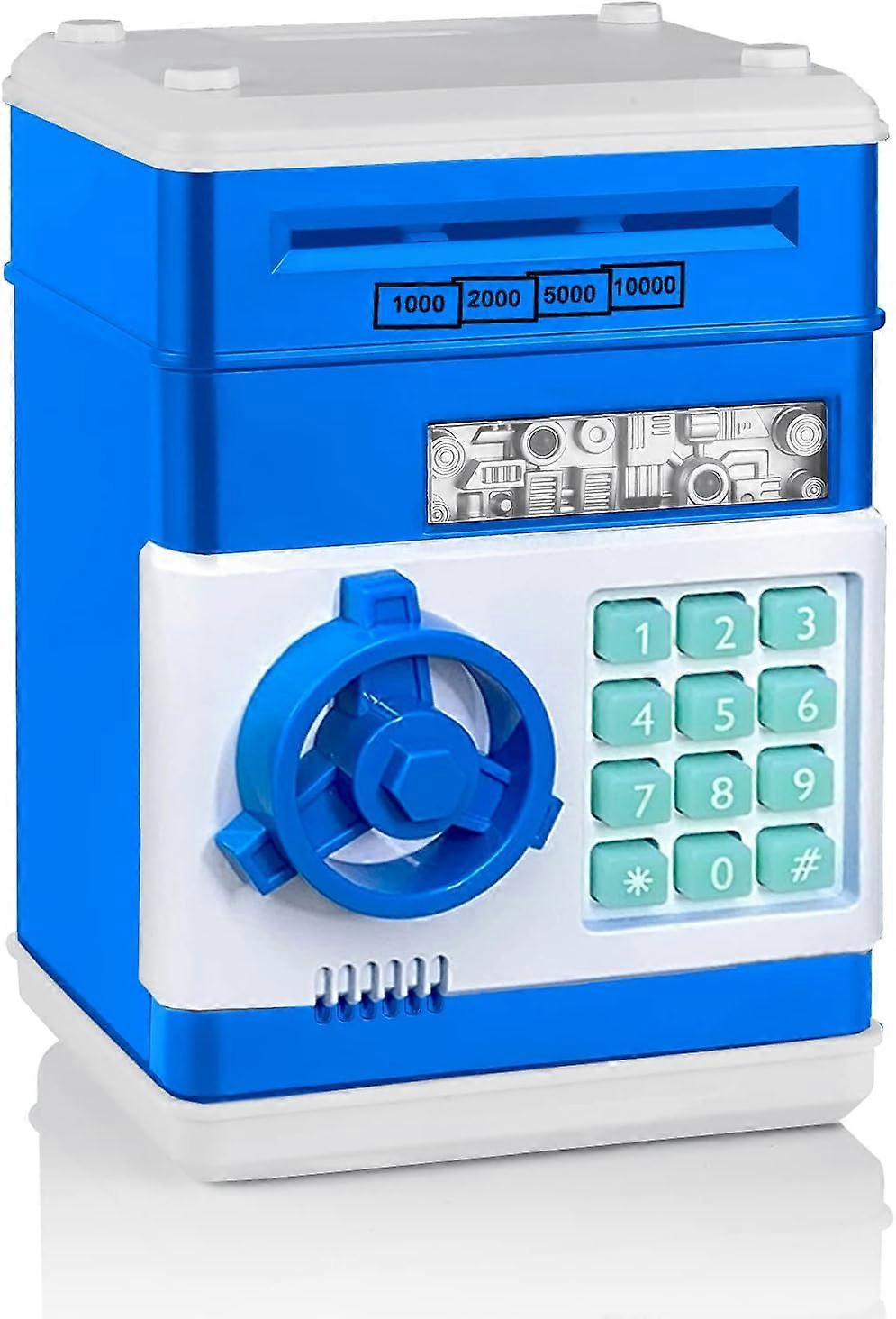 البنك أصبع ، هدايا عيد ميلاد اللعب ل 4 5 6 7 8 9 10 سنوات من العمر الأولاد البنات ، آلة الصراف الآلي الإلكترونية عملة المال الحقيقي ، البلاستيك كبير توفير البنك قفل آمن بو