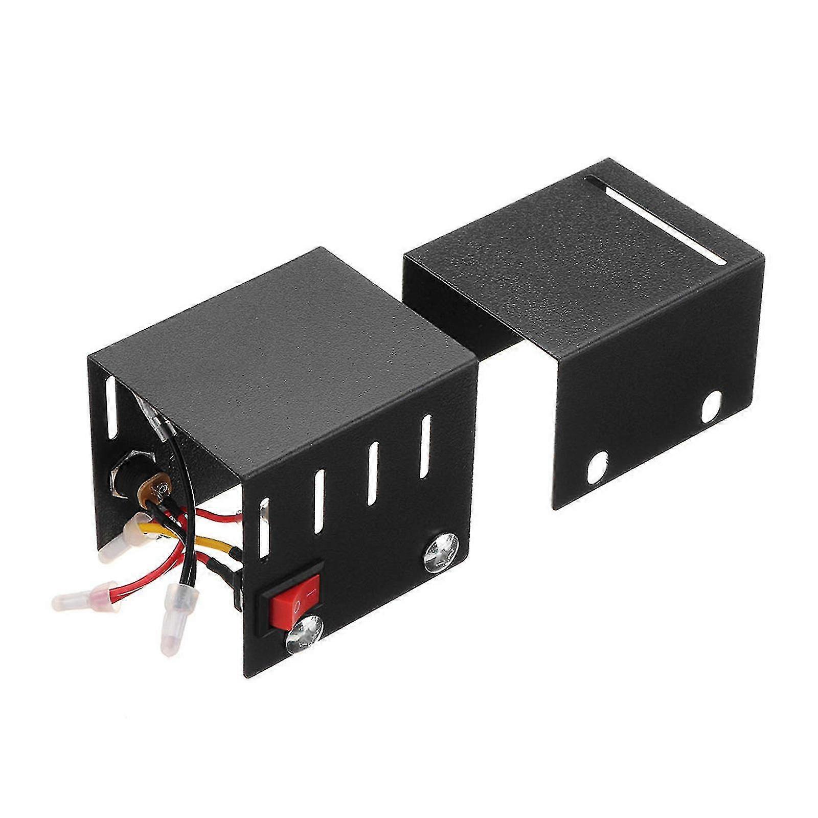 2 Pack Steel Cover With Button, For Mini Lathe, Woodworking Diy Lathe Metal Casing