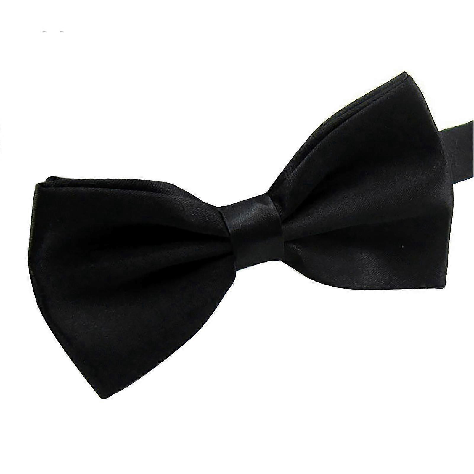 Sinknap Bow Tie Solid Color Wear Easily Polyester Adjustable Bow Tie Pre Tied For Formal Occasions