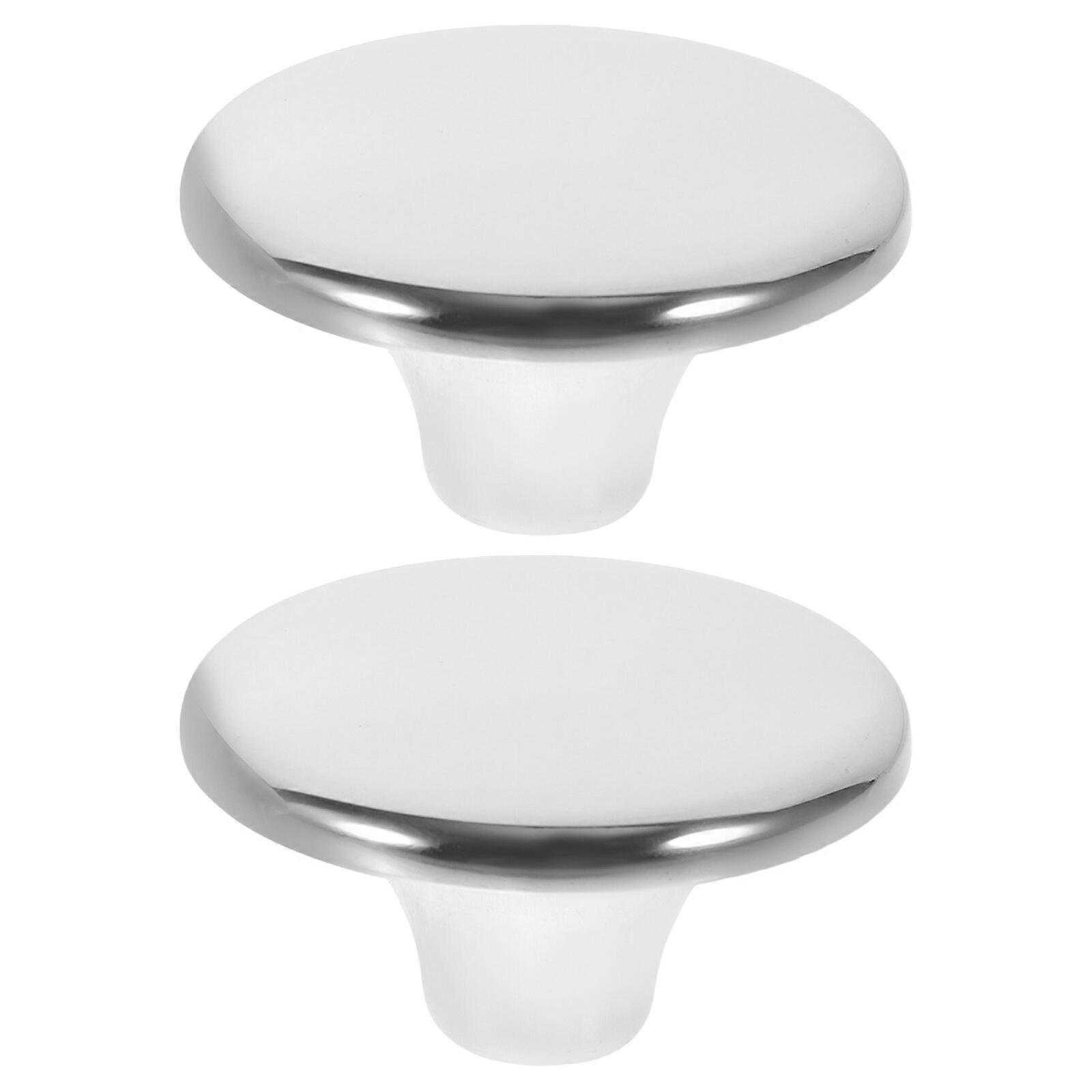 2Pcs Lid Knobs Anti-scalding Stainless Steel Pan Lid Knobs Replacements Lid Stainless Steel Handles