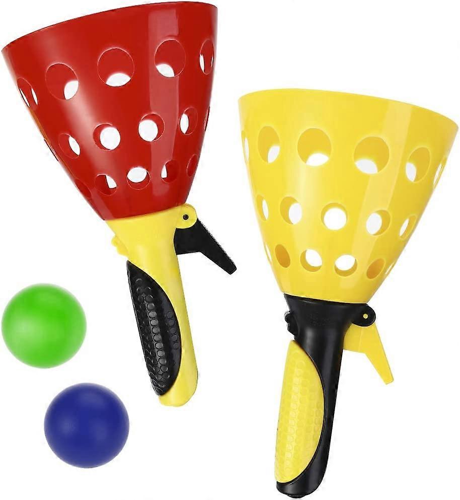 Children start catch ball game set, - 4 balls (random color) - drmfly