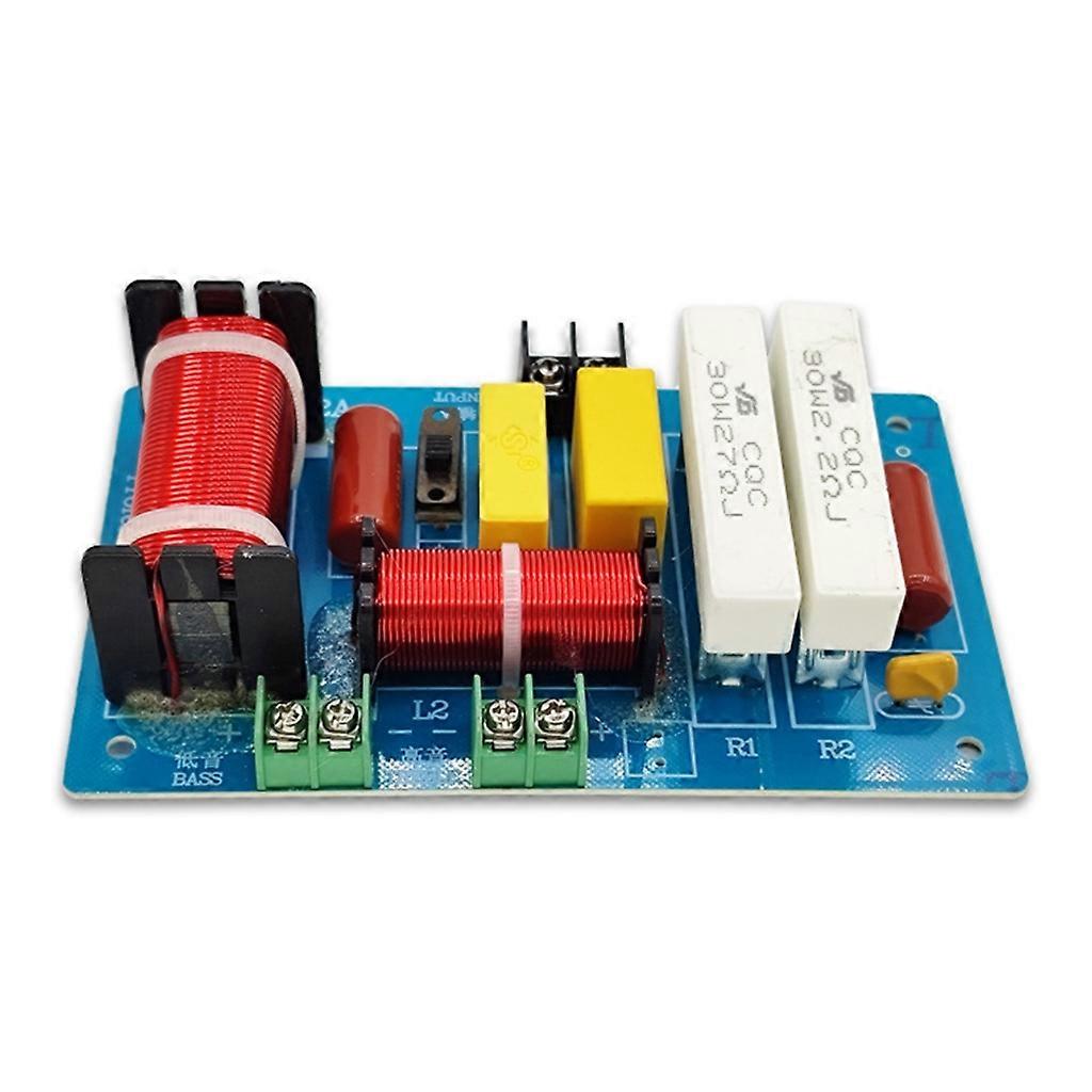 1PC 450W 2 Way Audio Speaker Frequency Divider Tweeter Bass Crossover Filter