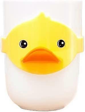 Kids Toothbrush Holder Wall Mounted(White)