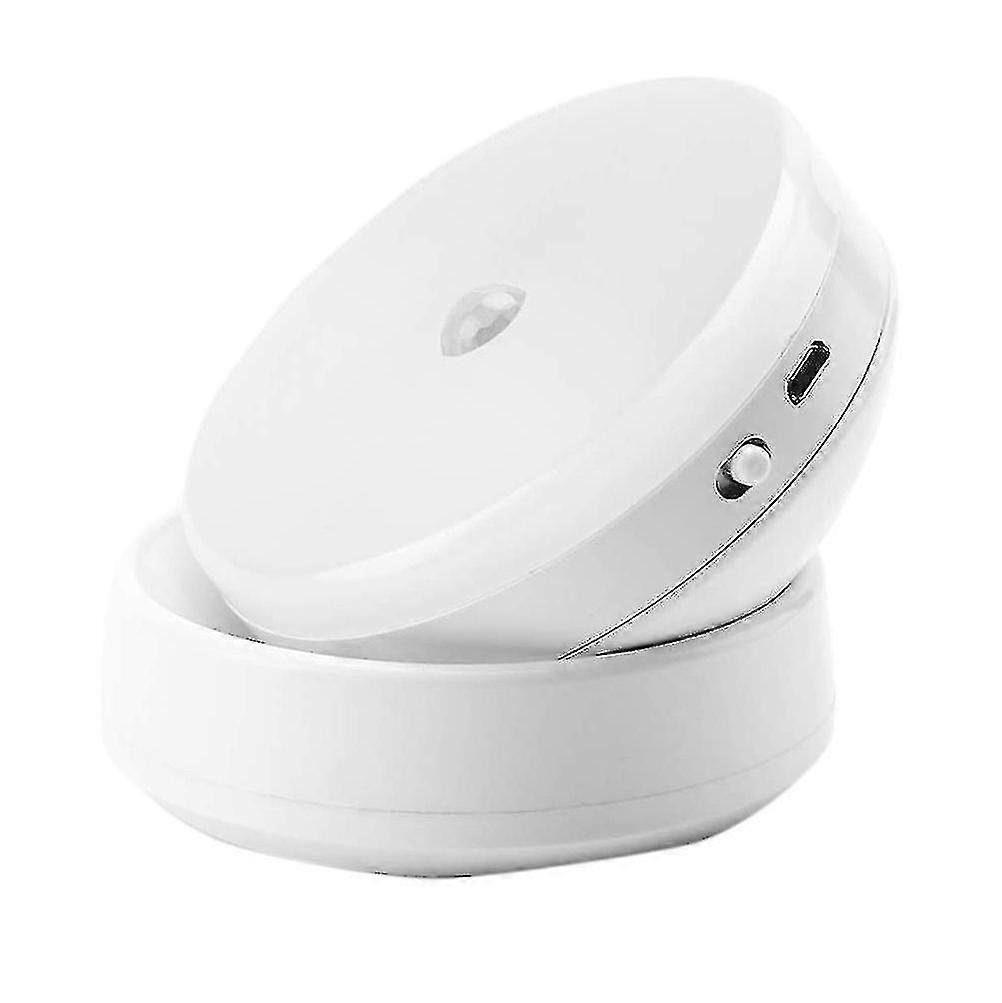 360 Degree Rotating Led Night Light, With Magnetic Base(white Light)