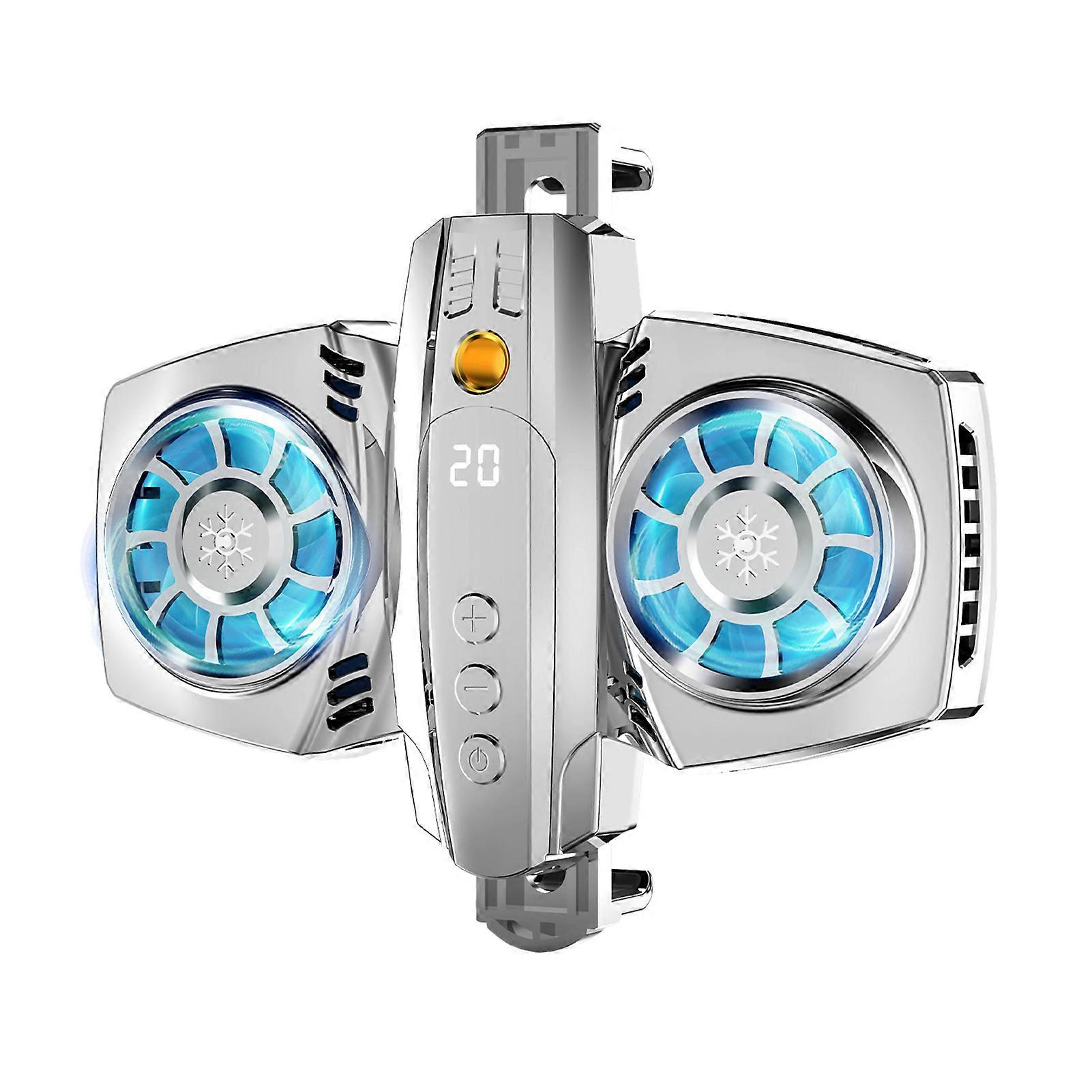 K4 Phone Cooler Quick Cooling Semiconductor Refrigeration Portable Digital Display Mobile Phone Tablet Cooling Clip for Live Streaming