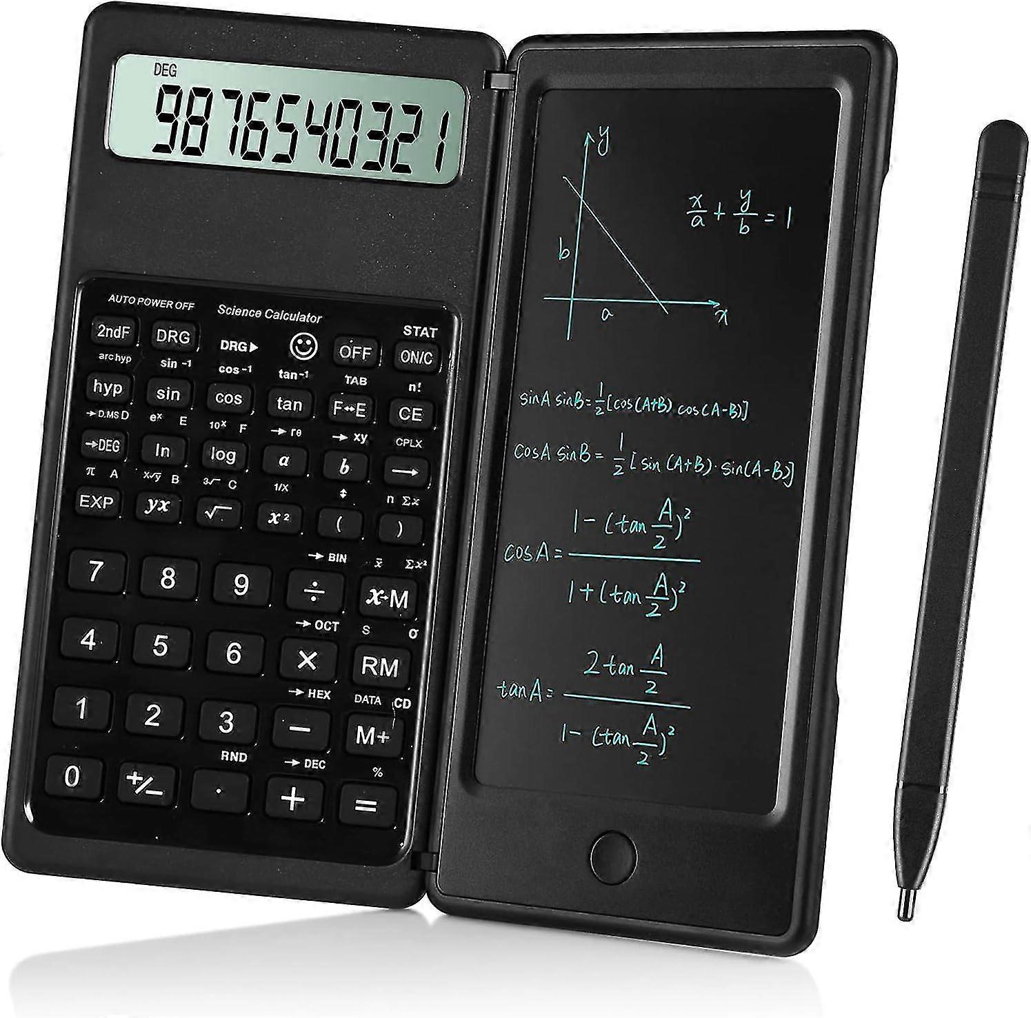 Scientific Calculators For Students, 10-digit Large Screenmath Calculator With Notepad For Middle High School& College