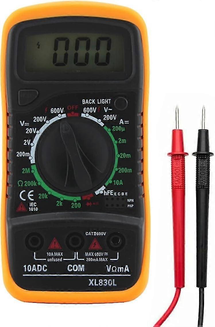 Multimtre Numrique LCD,Multimtre Testeur de Tension CD Multimtre Numrique Voltmtre AC DC Multi