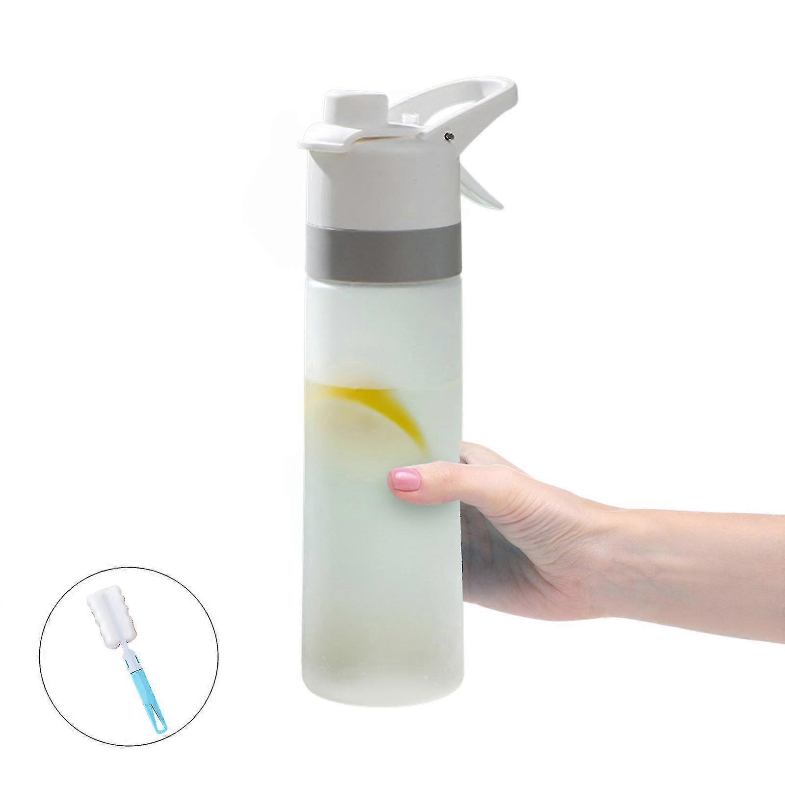 Outdoors Spray Jug With Drink Cup, 650ml Portable Water Bottle For Sports, Leakproof And Mist Function
