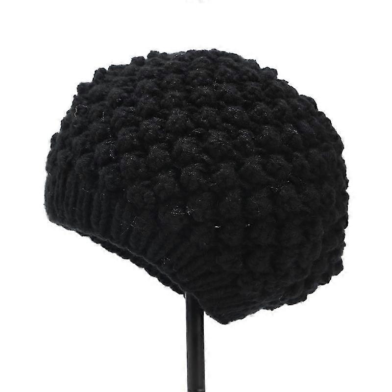 Winter Hat Hat Women's Handmade Pineapple Pattern Beret Retro Pumpkin Hat Autumn And Winter Wild Warm Painter Hat