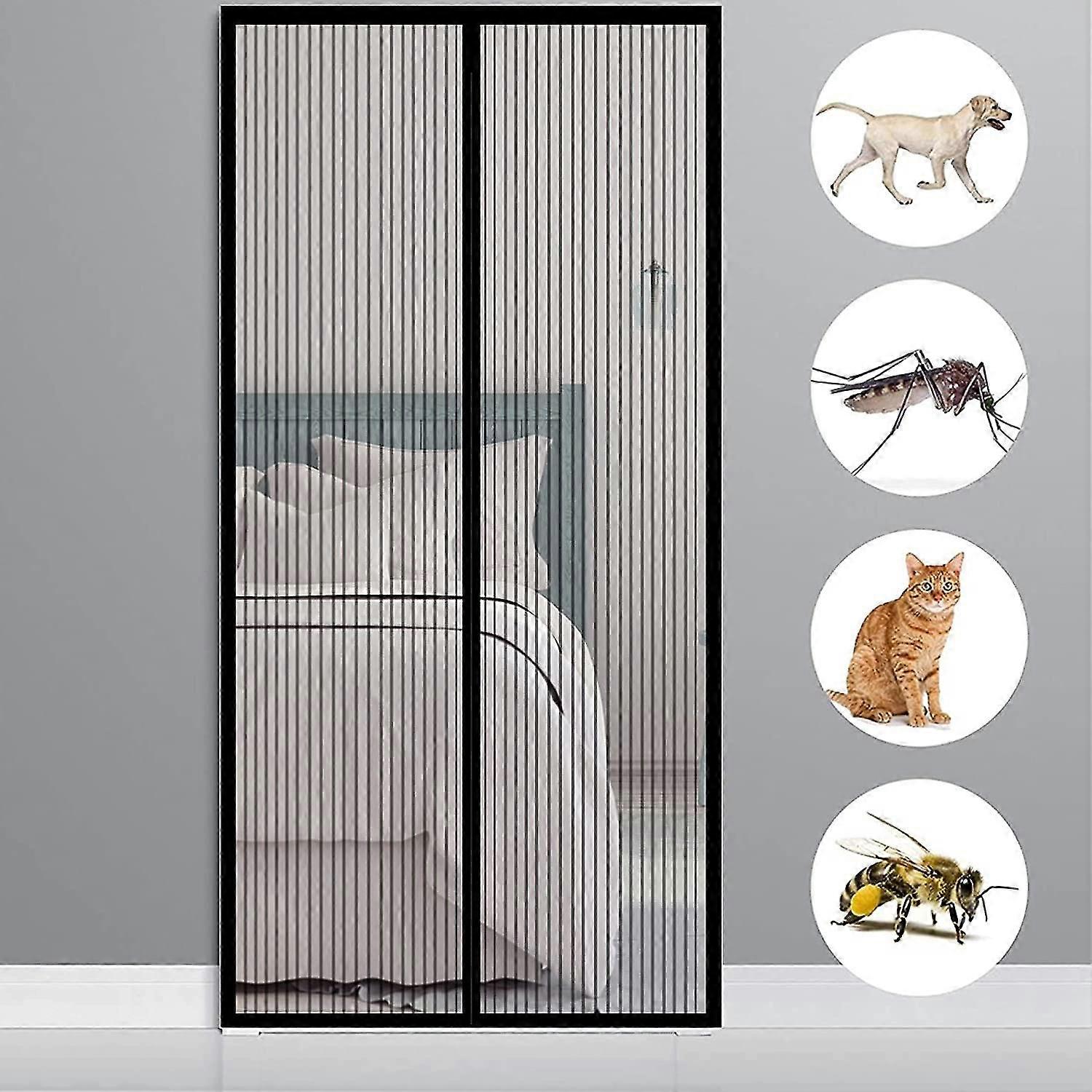 Magnetic Screen Door 120x250cm(47x98inch) Magnetic Roll Up