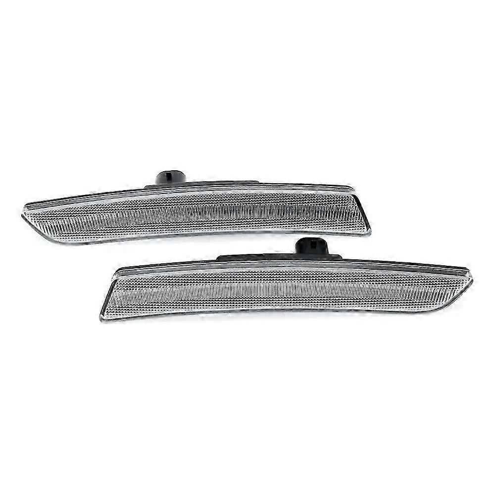 2PCS white LED Front Bumper Side Marker Light Lamp for Cadillac CT6 2016 2017 2018 2019 2020 CT6-V 2019 2020 turn singal light