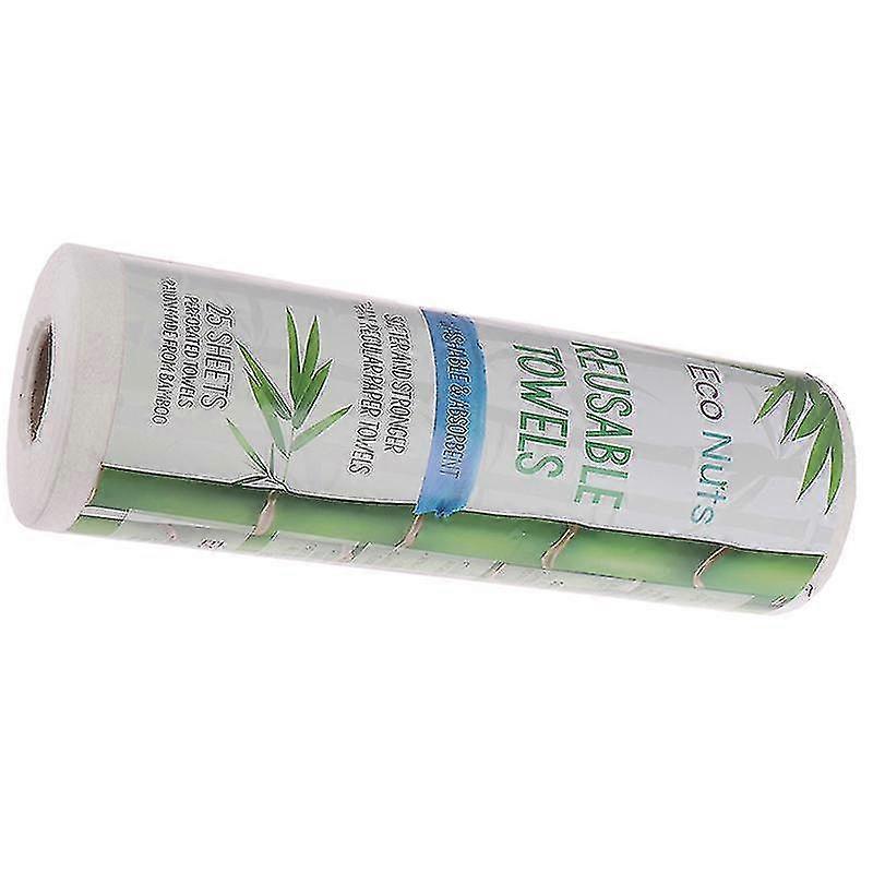 25 قطع قابلة لإعادة الاستخدام الخيزران منشفة المطبخ صحن القماش ورقة منشفة لفة العضوية قابلة للغسل