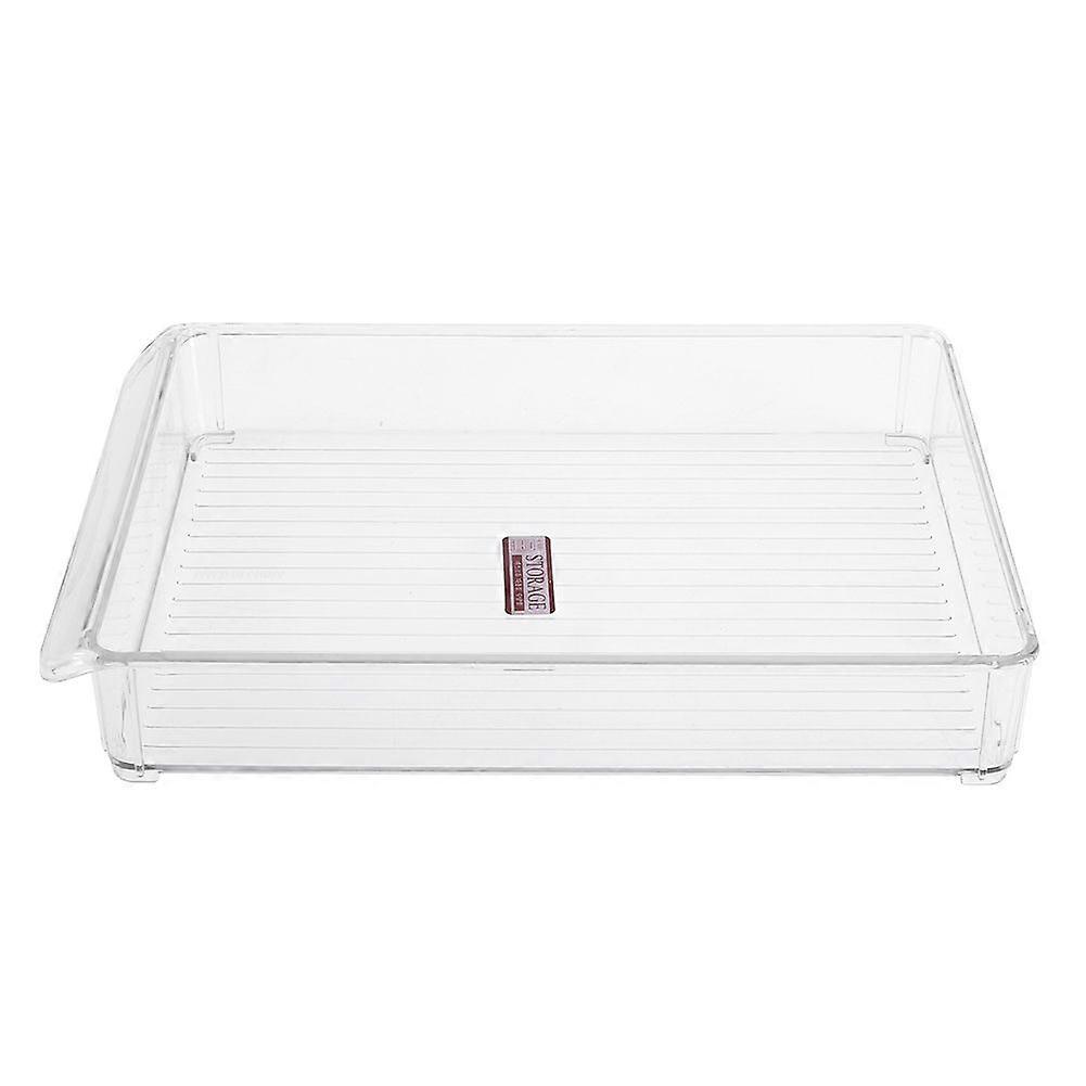 Kitchen Fridge Storage Box Slide Plastic Freezer Cold Storage Space Saving Rack