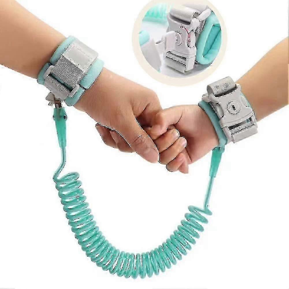 Toddler Outdoor Safety Wrist Chain with Child Key Lock 1.5m Wrist Leash (Multicolor Available)
