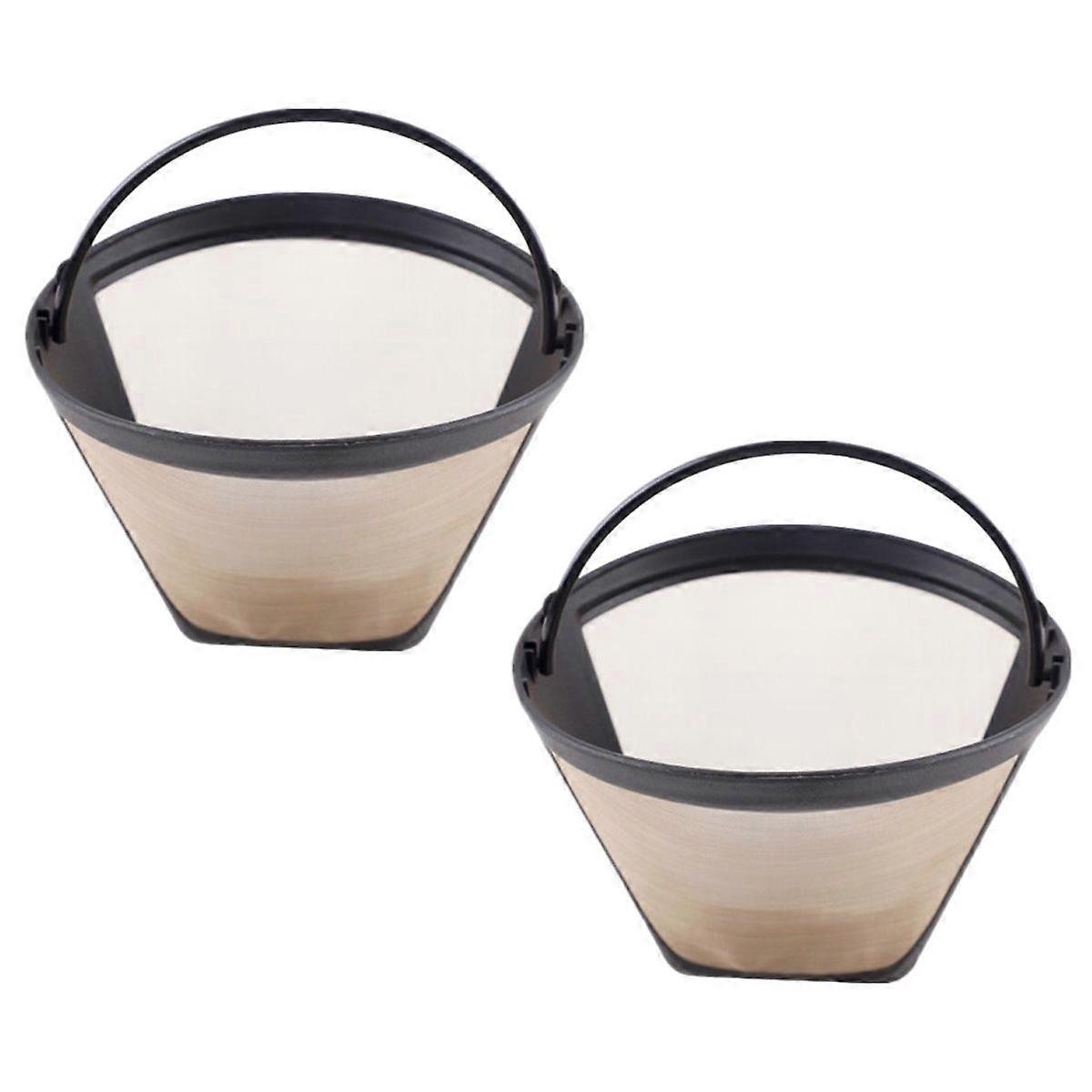 2pcs stainless steel coffee filter hand coffee maker Free paper filter filter drips