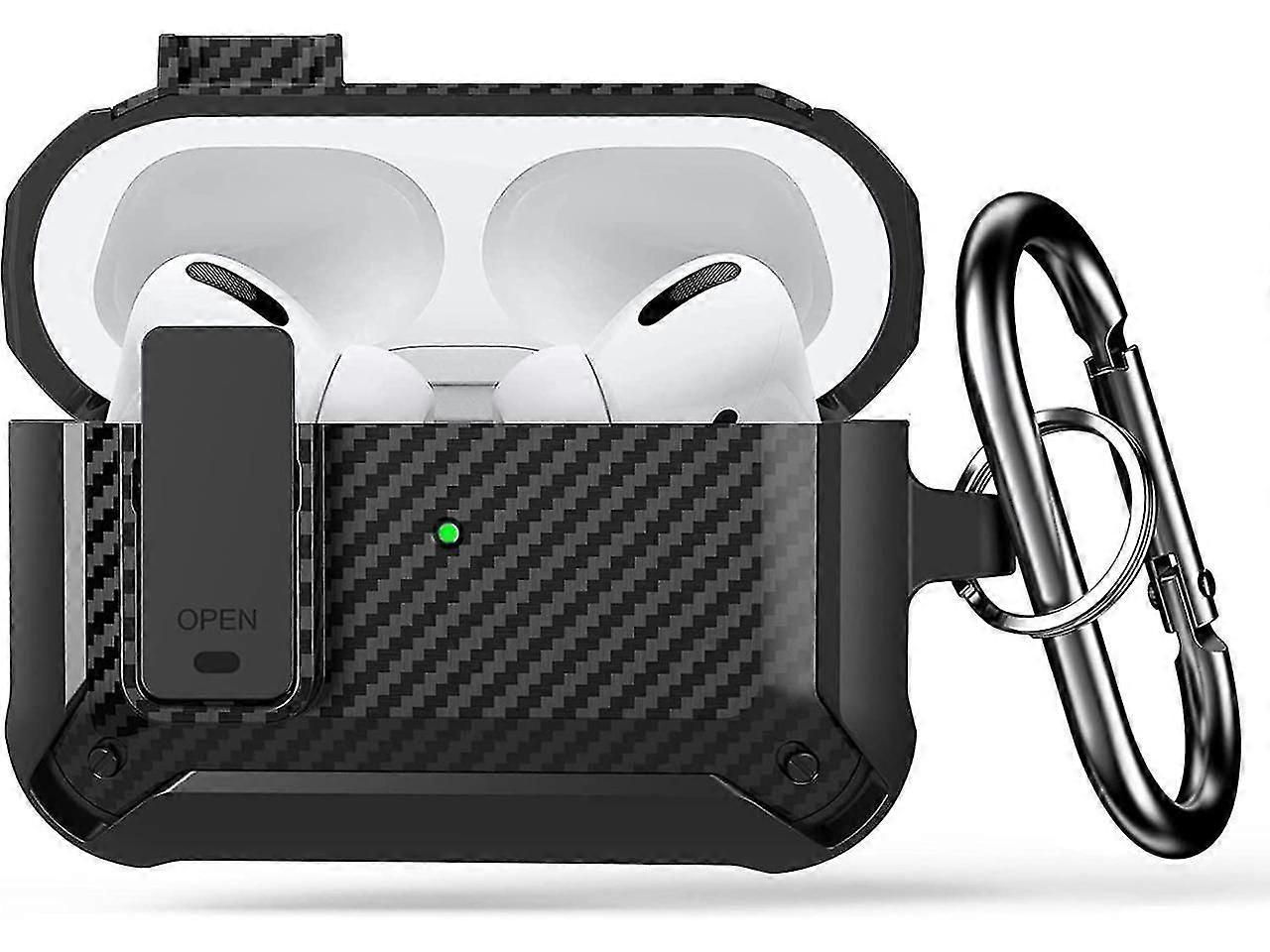 Case For Airpod Pro Case Cover With Lock, Compatible For Airpods Pro 2nd Generation/1st Generation Case (2022/2019), Shockproof Cover For Ipods Pro 2