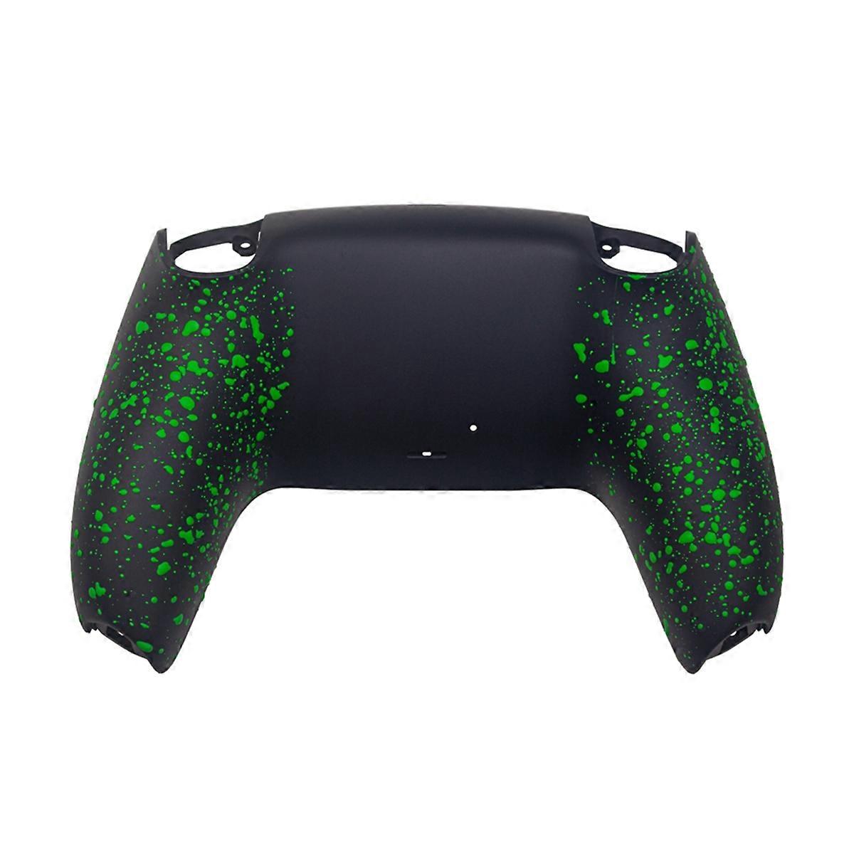 Bottom Back Shell Non-Slip Rear Housing Game Improvement Replacement Parts for Controller Black&Green