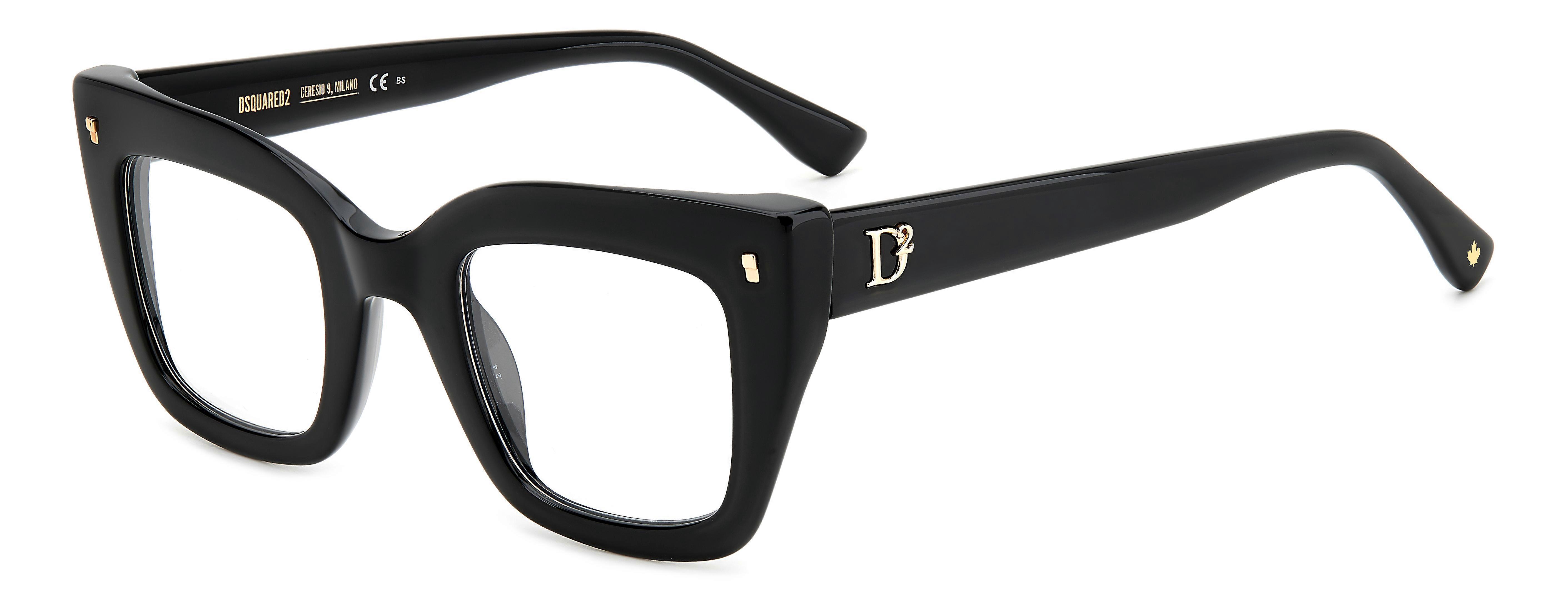 Eyewear Frames DSQUARED2 D2 0099 807 BLACK 47/25/145 WOMAN