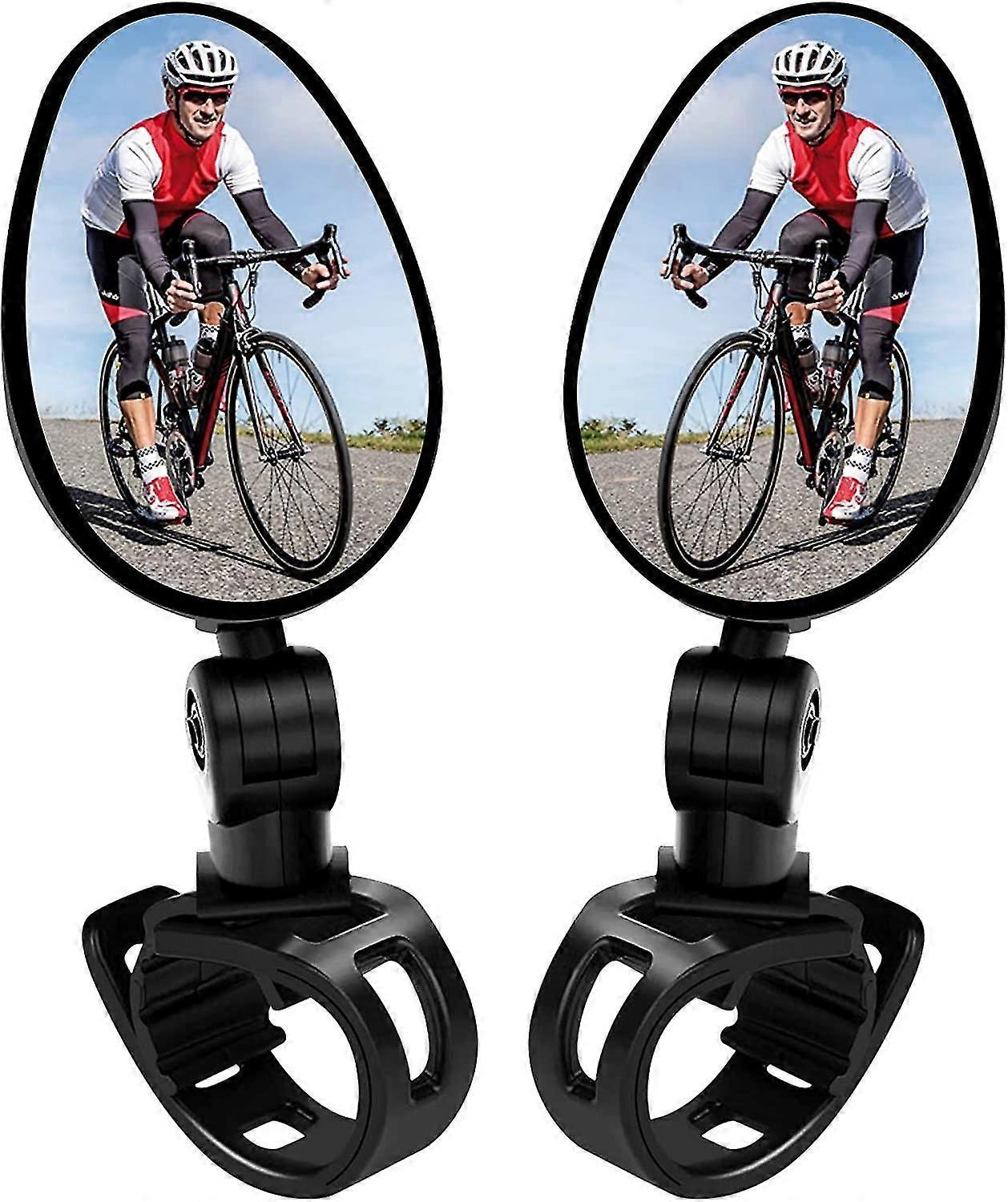 2 Pa ycle Mirrors Universal Mini 360 Rotaty Rear View Camera Handlebar Glass Mirrors For Bike ycle Ebike Scooter Left And Right Handlebar Sid,0196