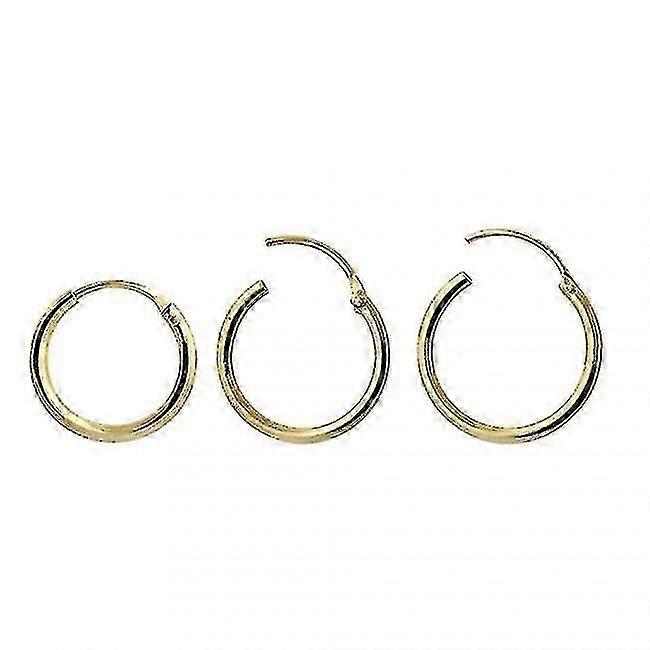 9k Gold 10mm Segment Hoop Nose Ring