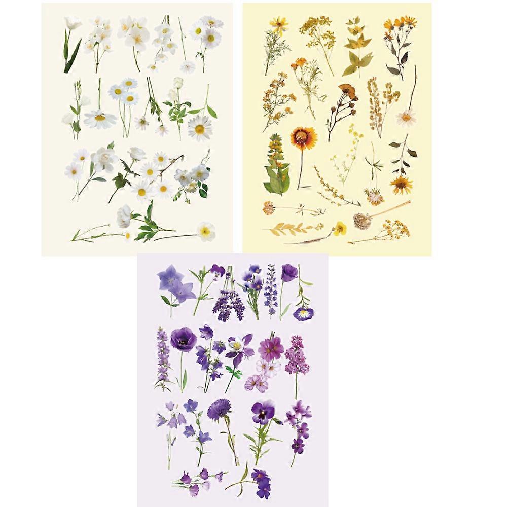 120 PCS Self-Adhesive Flower Stickers