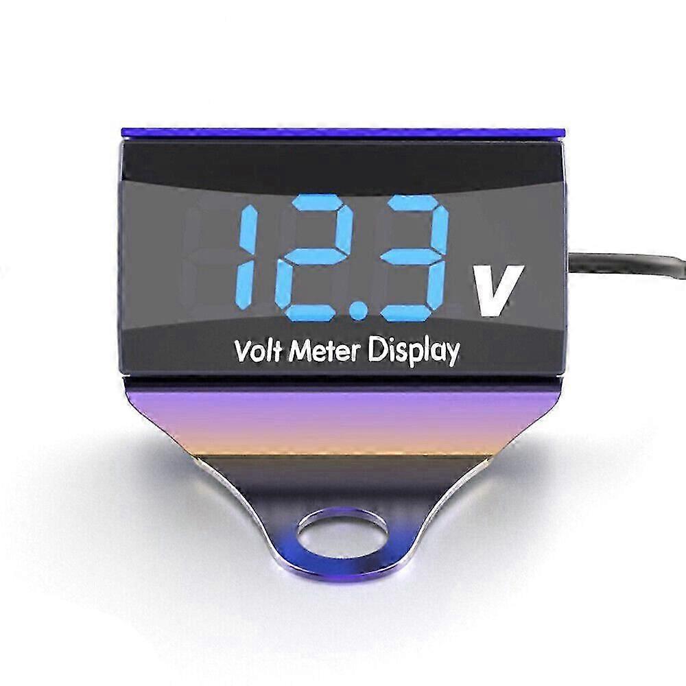 Motorcycle 12-150V digital voltmeter displays waterproof voltage  New
