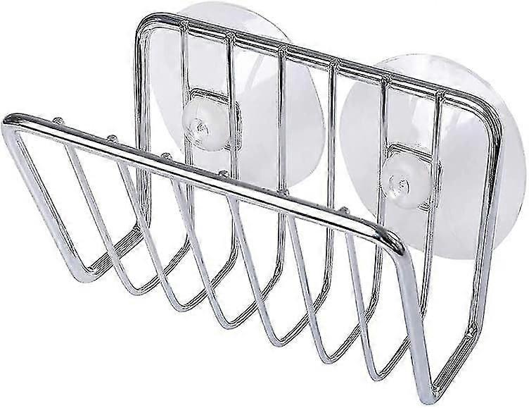 Sponge Holder For Kitchen Sink - Stainless Steel Caddy, Silver
