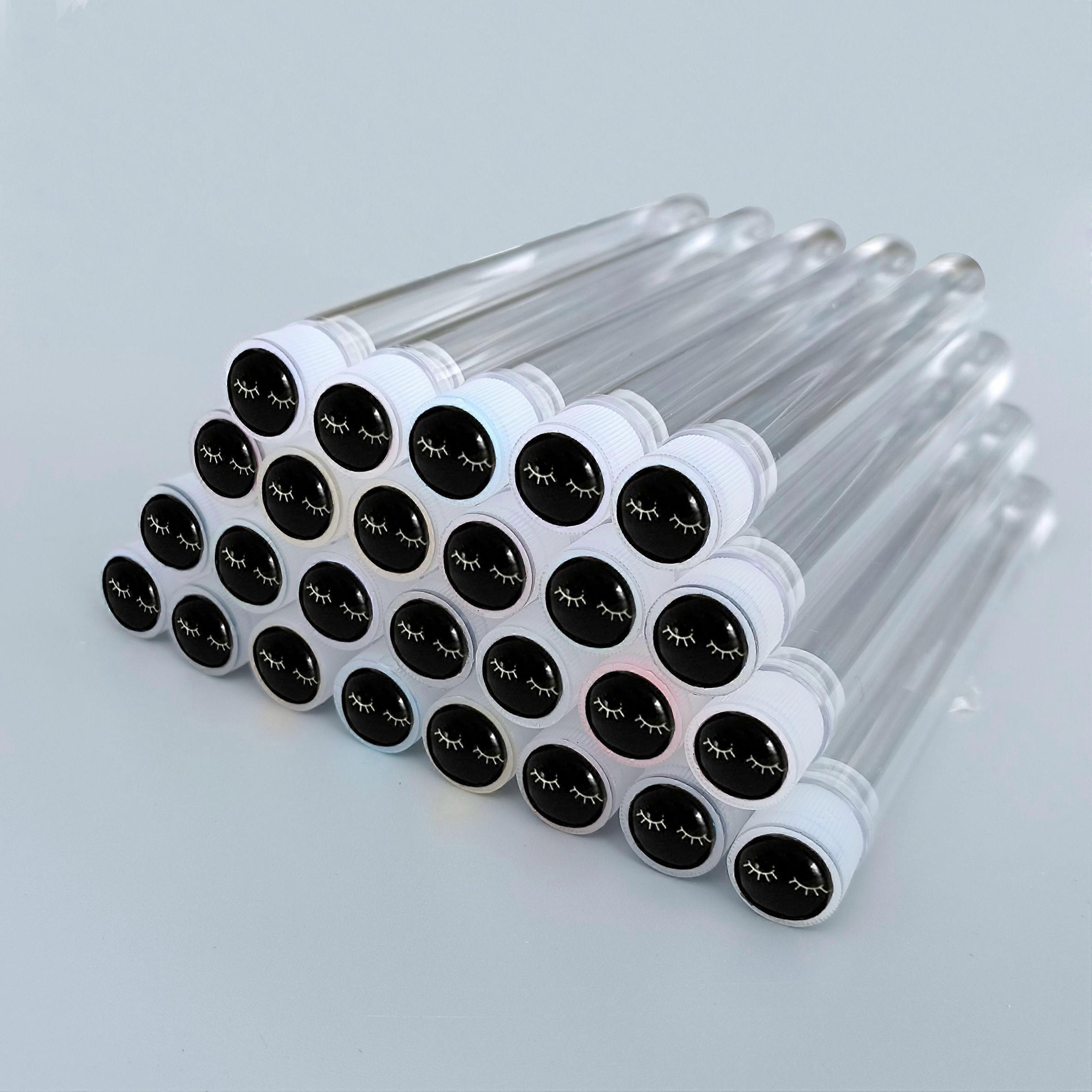 50pcs Reusable Eyebrow and Eyelash Brush with Replacement Resin Disposable Eyebrow and Eyelash Makeup Brush
