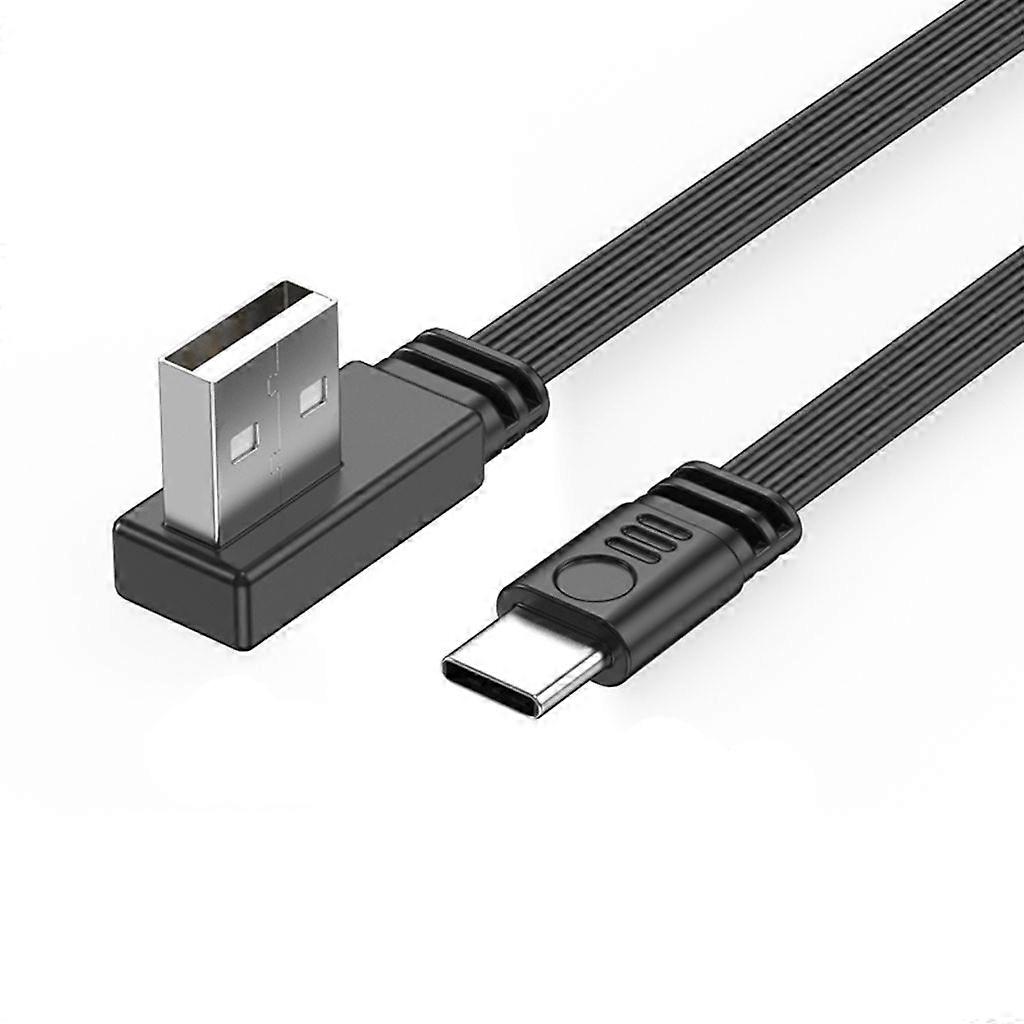 USB 2.0 to Type C Data Cable 2A Fast Charging 480Mbps Data Transfer Flat Wire