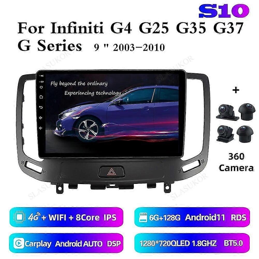 9 Zoll für Infiniti G4 G25 G35 G37 2006-2013 Android Autoradio Multimedia-Video-Player Auto-Audio-Stereo-Player-Navigation